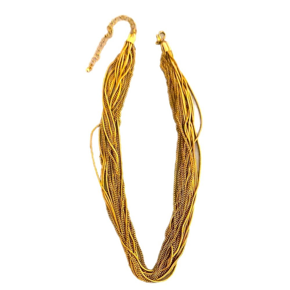 Multi gold chain necklace